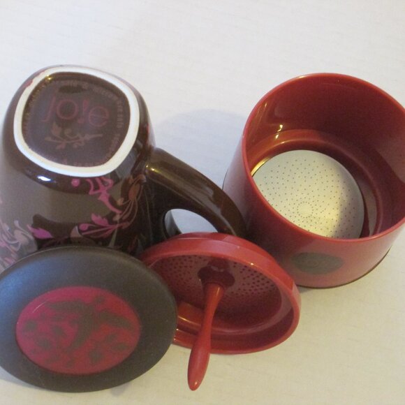 Jole Joie coffee/tea drip infuser 10 oz & mug with lid, One cup tea/coffee drip - Picture 7 of 8